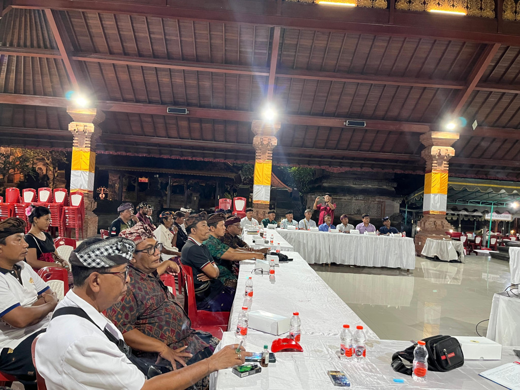 Antusias Tamu Undangan Ikuti Rapat Koordinasi Gedung Kantor LPD Adat Dalung Terbaru